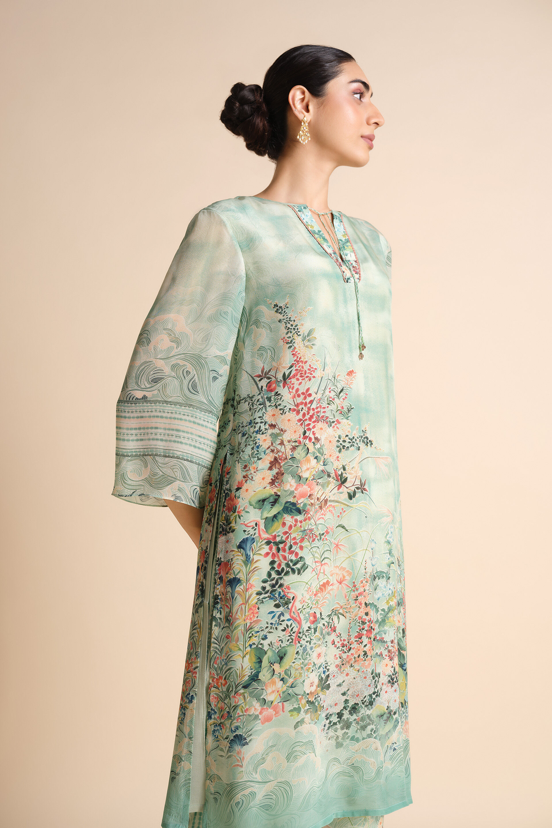 Arivai Kurta Co-ord - Sage, Sage, image 4